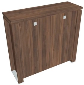 Dulap mediu Verno+ S 140 x 46 x 130 cm, nuc / maro