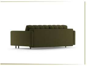 Canapea verde extensibilă, cu spațiu de depozitare 222 cm Bali – Cosmopolitan Design