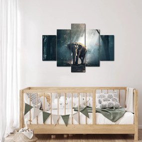 Tablou cu elefant în djunglă (150x105 cm)