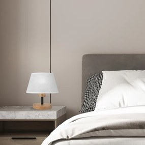 Lampă de masă Brilagi ANTHONY 1xE14/40W/230V stejar/alb