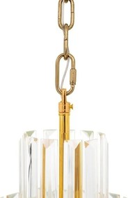 Pendul LED, Metal Auriu, Cristale de Sticla, Empero