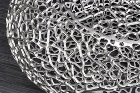 Masuta de cafea design frunza Organic 120cm argintiu