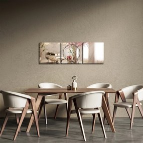 Tablou - Interior de vis cu pian (cu ceas) (90x30 cm)