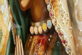 Mauro Ferretti Pictură pe pânză lăcuită Madonna -a- cu ramă cm 72x4x100 | Aosom Romania