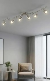 Spot LED 6xGU10/4,7W/230V crom mat