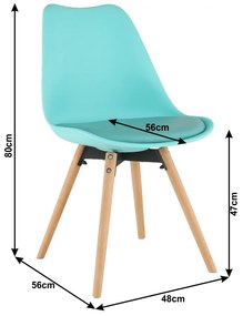 Scaun, mentol / fag, SEMER NEW