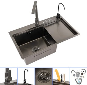 Chiuvetă din oțel inoxidabil Dahlia III