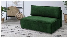 Modul pentru canapea verde cu tapițerie din catifea reiată (de mijloc) Nihad modular – Bobochic Paris