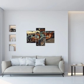 Tablou cu mașina maro (90x60 cm)