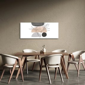 Tablou - Linie de artă flori N⁰2 (120x50 cm)