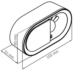 Lampă de noapte LED reglabilă cu ceas BUNNY LED/1,2W/5V 3000K