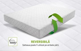 Saltea SuperOrtopedica Green Future KONFORTA Max Plus 25 cm, 160x200x25cm, Spuma poliuretanica elastica, Husa matlasata, hipoalergenica, Reversibila, Medie Ferma