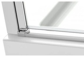 Cabină de duș pătrată simplă cu ușă batantă