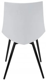 Set 4 scaune Dakota alb/negru