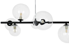 Lustra moderna cu 7 de surse de lumina si LED LINEA 90