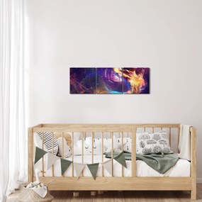 Tablou - Femei mistice (cu ceas) (90x30 cm)