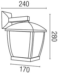 Aplica de perete exterior IP44 Mini-Wilma 74998
