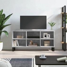 827000 vidaXL Comodă TV, gri beton, 103,5x30x50 cm, lemn compozit