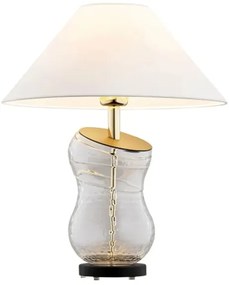 Lampă de masă VENETO 1xE27/15W/230V albă/alamă/neagră Argon 8036