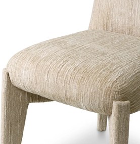 Scaun dining tapitat LUX Marius, Terren natural