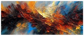Tablou - Textura culorii (120x50 cm)