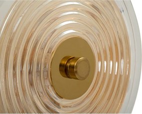 Aplică de perete aurie din sticlă Venice – Mauro Ferretti