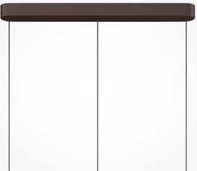 Lustra cu 3 pendule LED metal maro, sticla Nuvem