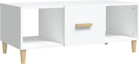 vidaXL Măsuță de cafea, alb, 102x50x40 cm, lemn compozit