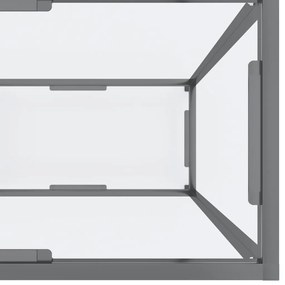 Masa consola, transparent, 140x35x75,5 cm, sticla securizata 1, Transparent, 140 x 35 x 75.5 cm