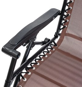 Scaun de plajă pentru grădină 4Home Relax, maro