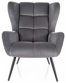 Fotoliu Arroyal Velvet, gri