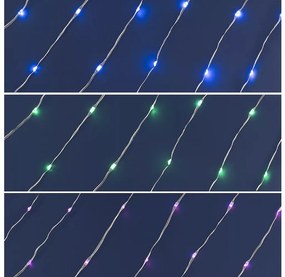 Șir LED RGB Crăciun dimabil 200 LED/29 funcții, 20,4 m