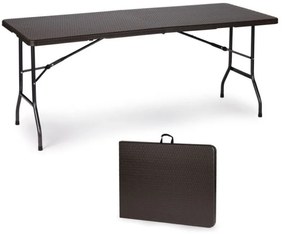 Masă pliabilă catering 180cm Brown Rattan