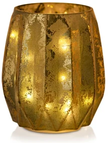 Sfesnic decorativ din sticla Culoare verde, LED CORDOBA
