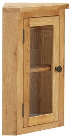 289203 vidaXL Dulap de colț suspendat, 45x28x60 cm, lemn masiv de stejar
