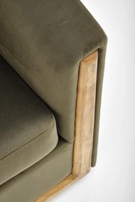 Fotoliu Enrico velvet verde H71 cm