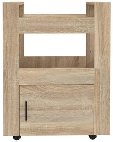 Carucior de bucatarie stejar sonoma 60x45x80 cm lemn prelucrat Stejar sonoma