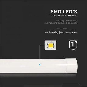 Corp de iluminat liniar cu LED cip SAMSUNG 10W, 1000lm, 6500K, 30cm V-TAC