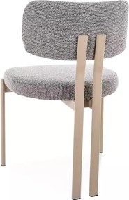 Scaun tapitat Misaki 254 gri / cașmir - H81 cm
