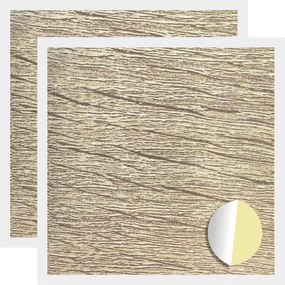 vidaXL Copertă autocolantă pentru șuruburi 2 pcs Stejar Sonoma