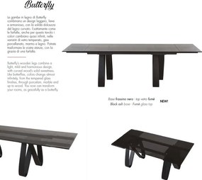 Masa extensibila eleganta design LUX BUTTERFLY 160-240x90cm