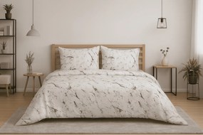 Lenjerie de pat din microfibra MARBLE, albă Dimensiune lenjerie de pat: 70 x 90 cm | 140 x 200 cm