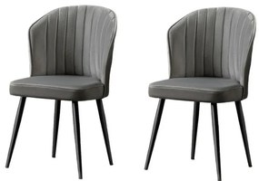 Set de scaune de sufragerie Rubi Grey, 2 buc.