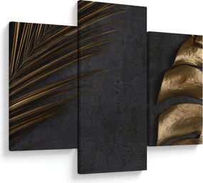 Tablou cu frunze aurii (90x60 cm)