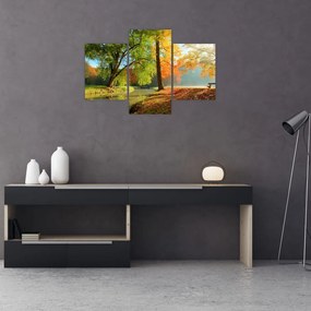 Tablou - Peisaj liniștit de toamnă (90x60 cm)