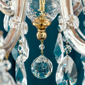 Candelabru de lux cristal Swarovski Maria Theresia-A 8L 24K gold plated