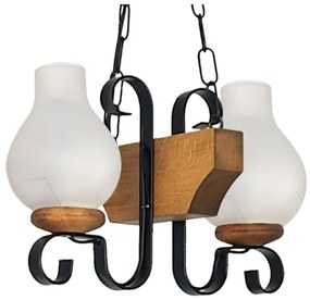 Lustră pe lanț Brilagi QUEEN 2xE14/40W/230V fag