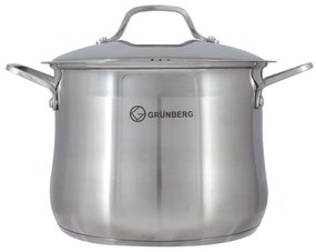 Oala din inox cu capac din inox 38 cm 30.8L Grunberg