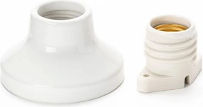 Mini Plafoniera din ceramica alba FROST