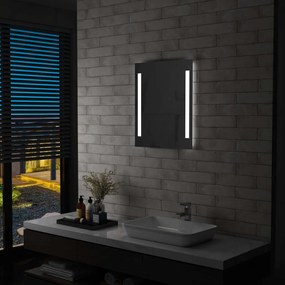 Oglinda cu LED de perete de baie, 50 x 60 cm 1, 50 x 60 cm